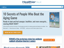 Tablet Screenshot of healthiertalk.com